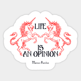 Stoics, Marcus Aurelius Quote Sticker